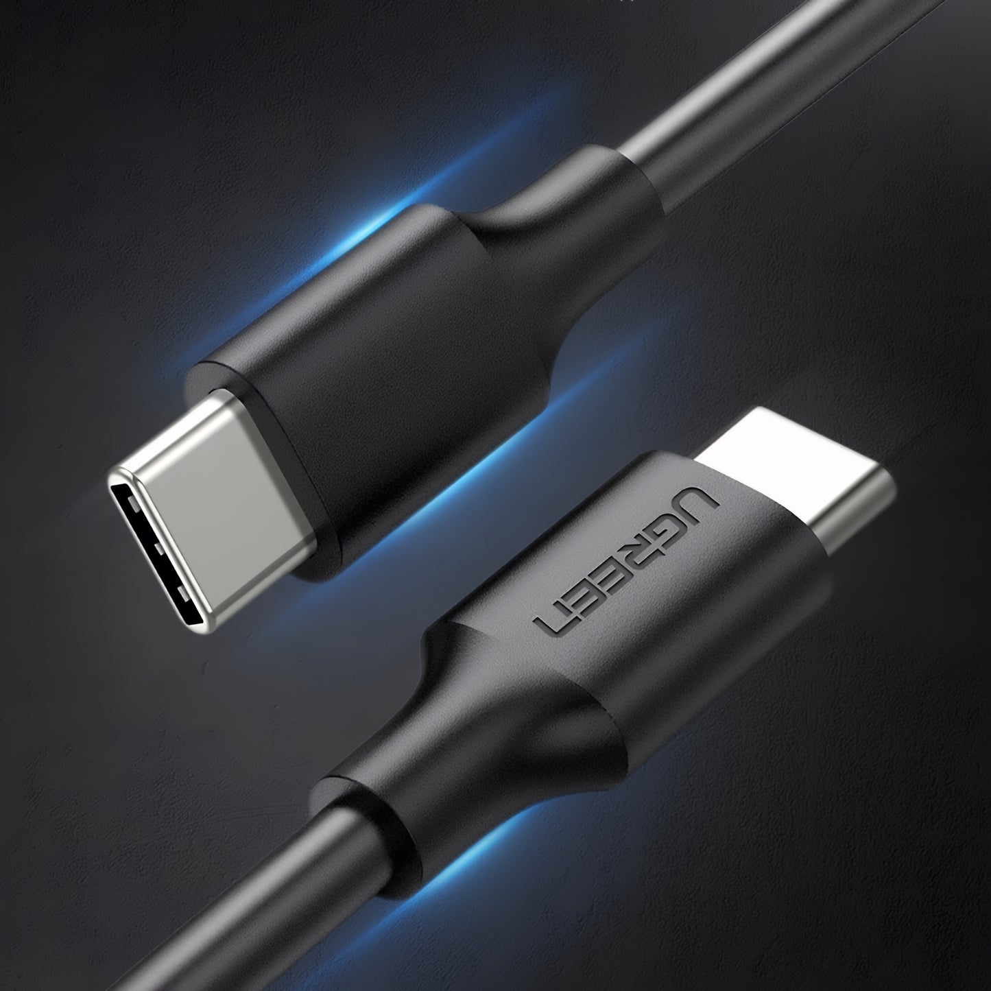 Kabel do danych i ładowania USB-C - USB-C UGREEN US286, 60W, 3m, Czarny