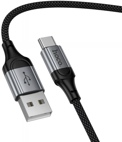 Kabel do danych i ładowania USB-A - USB-C HOCO X121, 18W, 1,5m, Czarny