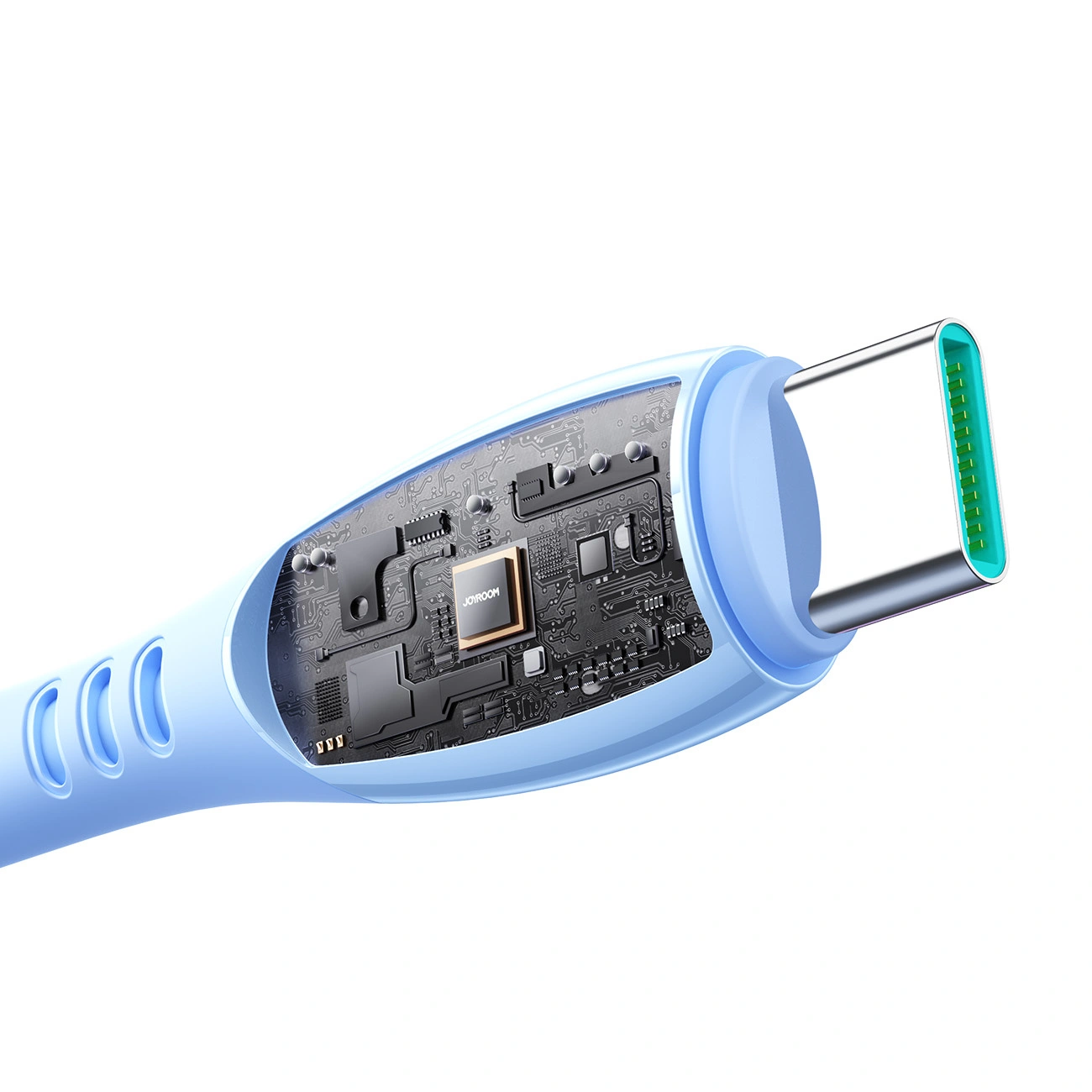 Kabel do danych i ładowania USB-C - USB-C Joyroom S-A59 Vibrant, 60W, 1.2m, Niebieski