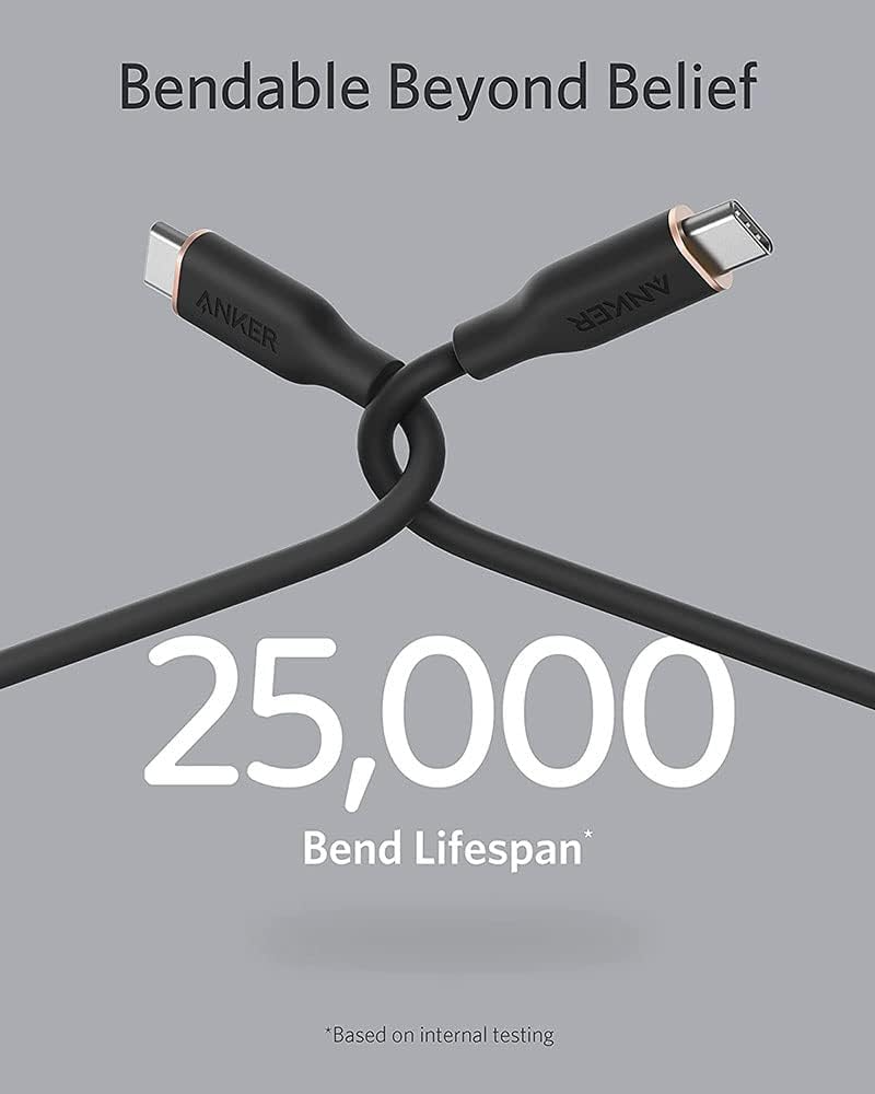 Kabel do danych i ładowania USB-C - USB-C Anker PowerLine III, 100W, 0.9m, Czarny, Ponownie zapakowany A8552H11