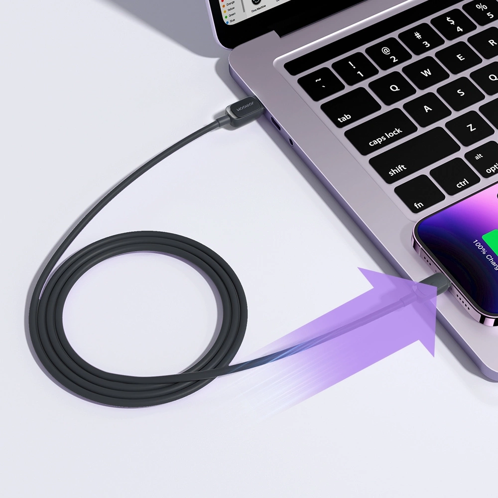 USB-A to Lightning Data and Charging Cable Joyroom S-A14, 18W, 1.2m, Black