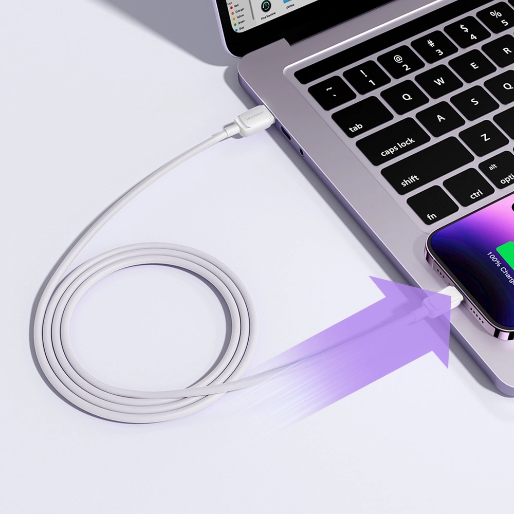 Kabel do przesyłu danych i ładowania USB-A - Lightning Joyroom S-A14, 18W, 1,2m, biały