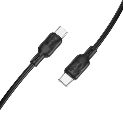 Kabel do przesyłu danych i ładowania USB-C - USB-C Borofone BX113 Lenny, 60W, 1m, Czarny