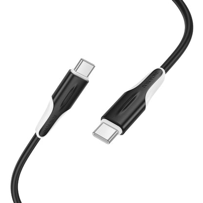 Kabel do przesyłu danych i ładowania USB-C - USB-C Borofone BX119 New, 60W, 1m, Czarny