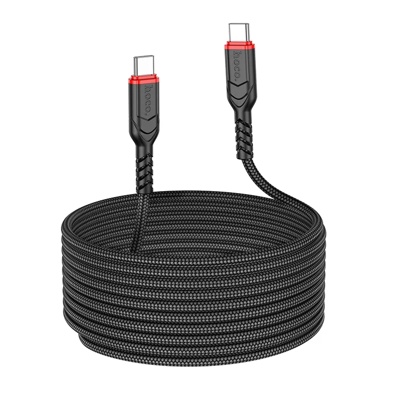 Kabel do przesyłu danych i ładowania USB-C - USB-C HOCO X59 Victory, 60W, 3m, Czarny