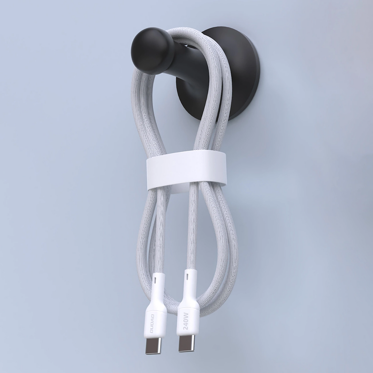 Kabel do przesyłu danych i ładowania USB-C - USB-C Dudao L9C Max, 240W, 1,2m, biały