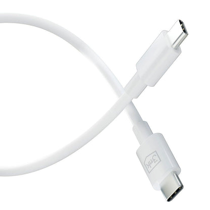 Kabel USB-C do ładowania i transmisji danych - USB-C 3MK Hyper, 100 W, 1,2 m, biały 