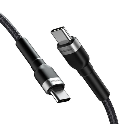 Kabel do danych i ładowania USB-C - USB-C WZK WNBCC2, 65W, 2m, Czarny