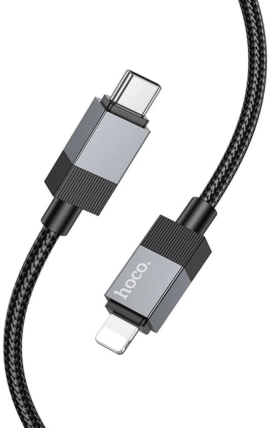 Kabel do danych i ładowania USB-C - Lightning HOCO X110, 27W, 1m, Czarny