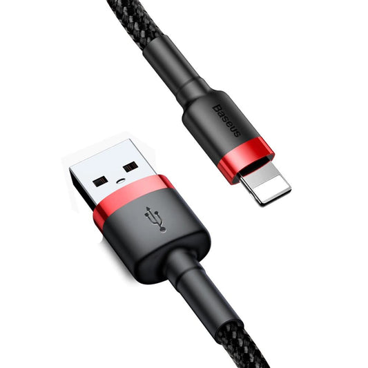 Kabel do danych i ładowania USB-A - Lightning Baseus Cafule, 18W, 3m, Czerwony CALKLF-R91