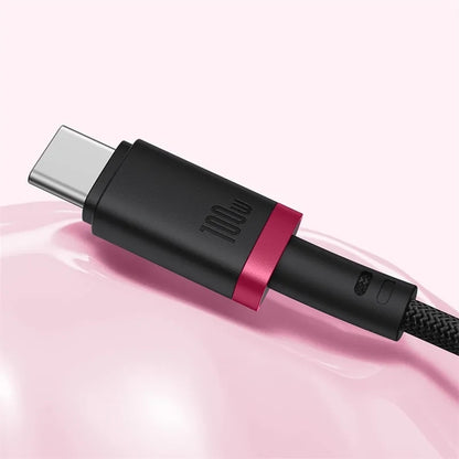 Kabel do danych i ładowania USB-C - USB-C Baseus Dura Series, 240W, 1m, Czerwony P10377803U03-01