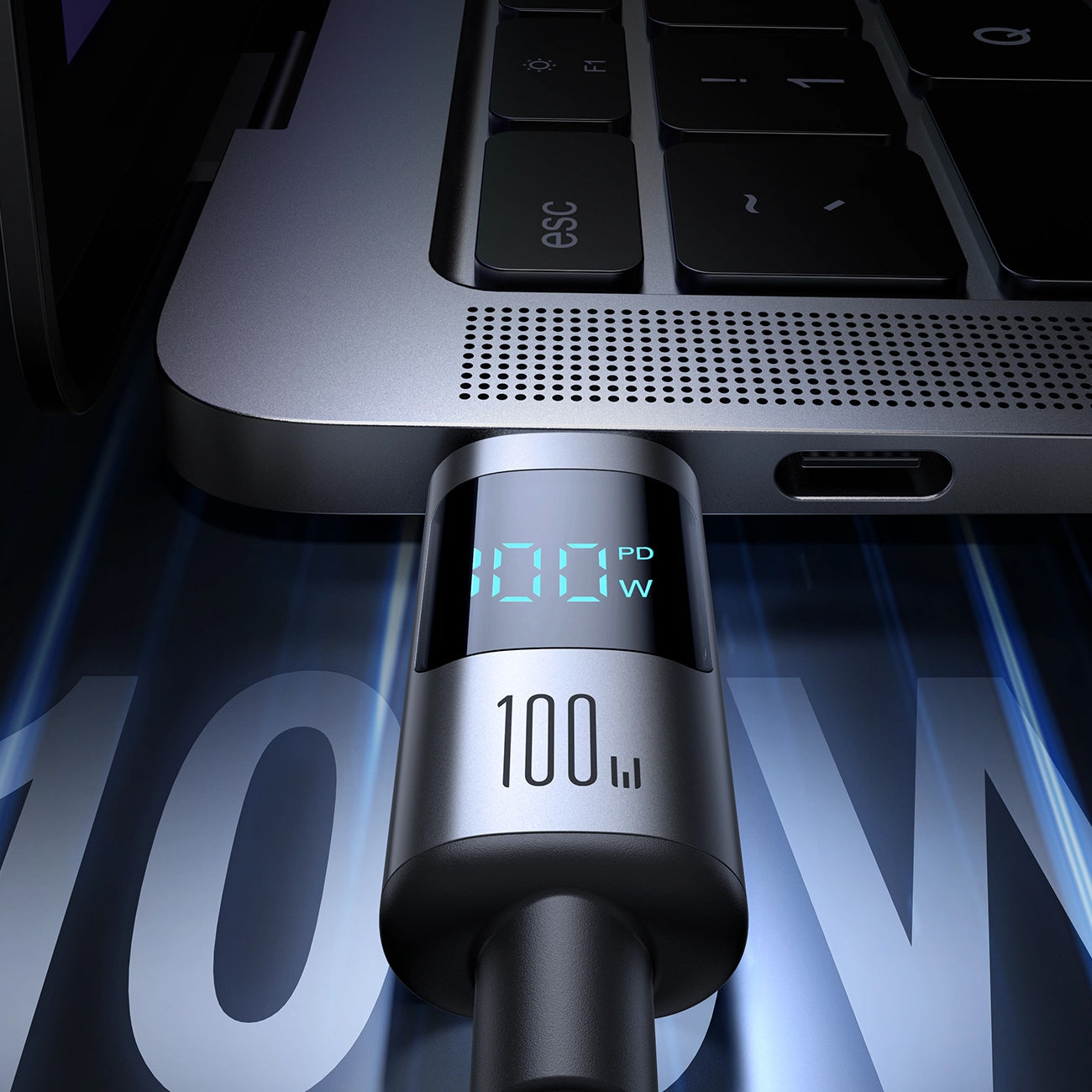 Kabel do danych i ładowania USB-C - USB-C Joyroom S-A16 Pro Prism Display, 100W, 1,2m, Czarny