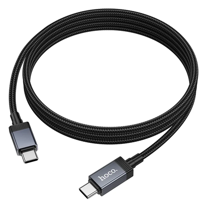 Kabel do danych i ładowania USB-C - USB-C HOCO X118 Display, 60W, 1m, Czarny