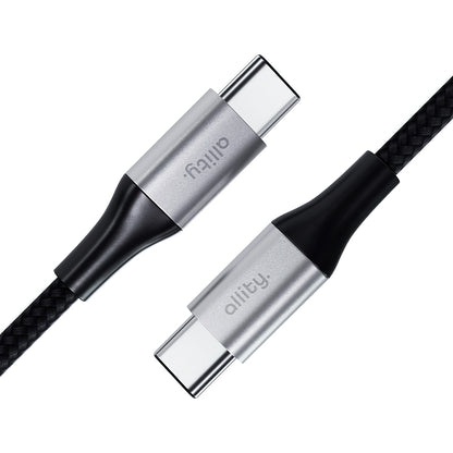 Kabel do danych i ładowania USB-C - USB-C Allity. AUC-01, 100W, 2m, Czarny