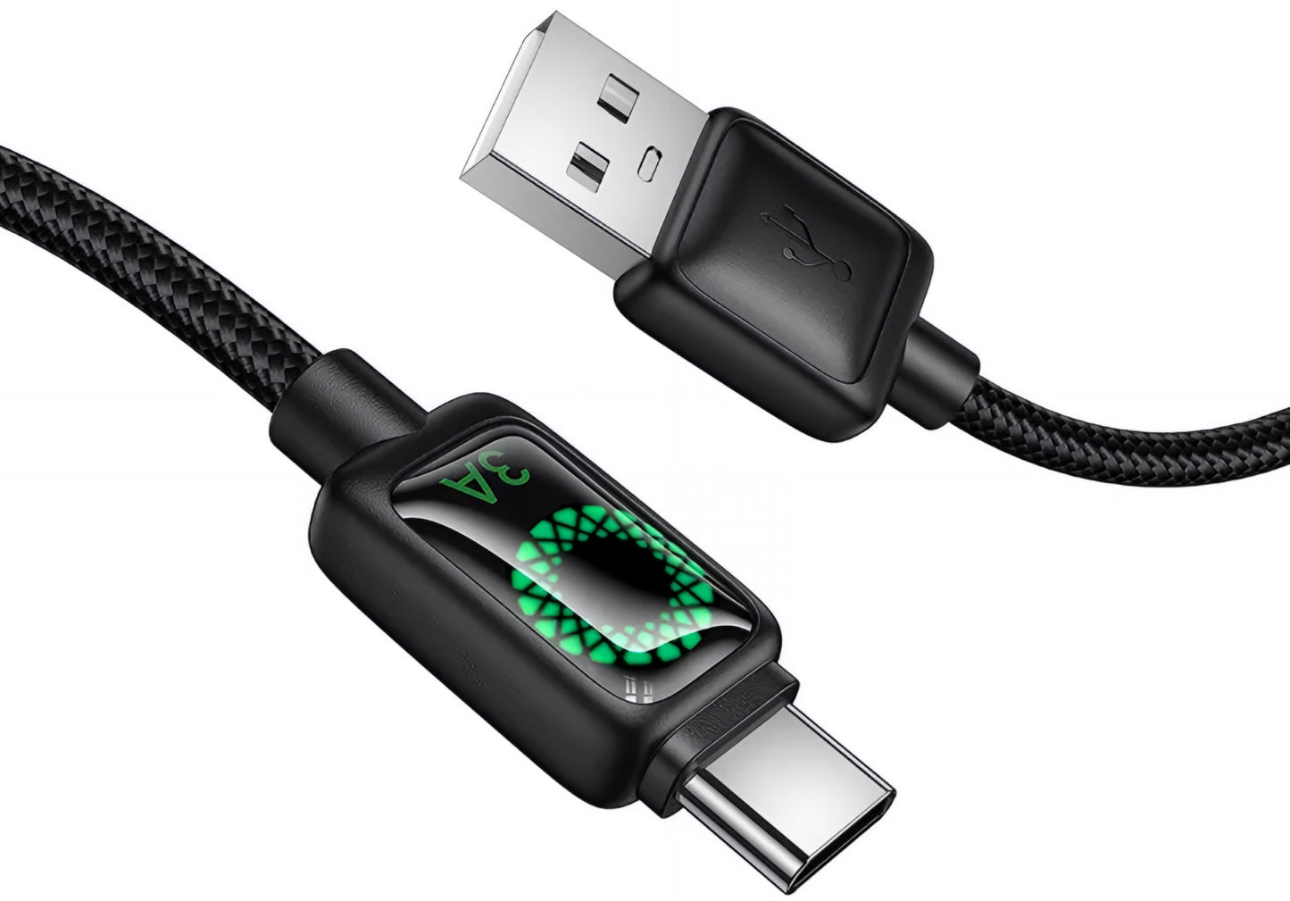 Kabel do danych i ładowania USB-A - USB-C HOCO U146, 36W, 1.2m, Czarny