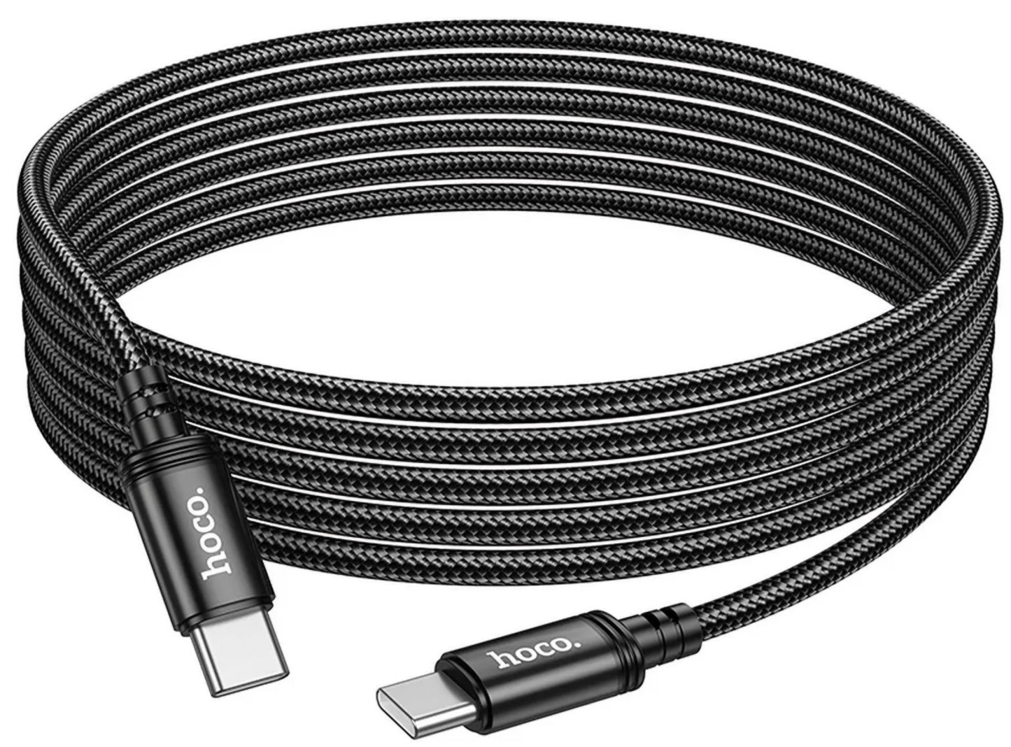 Kabel do danych i ładowania USB-C - USB-C HOCO X91, 60W, 3m, Czarny