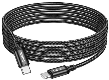 Kabel do danych i ładowania USB-C - USB-C HOCO X91, 60W, 3m, Czarny