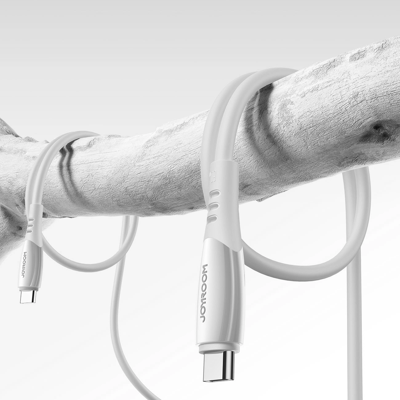 Kabel do danych i ładowania USB-C - USB-C Joyroom S-A59 Vibrant, 60W, 1.2m, Biały