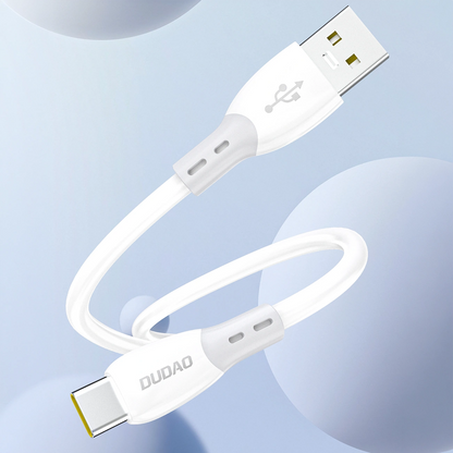 Kabel do danych i ładowania USB-A - USB-C Dudao L25ST, 100W, 1m, Biały