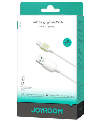 Kabel do danych i ładowania USB-A - Lightning Joyroom S-A53, 18W, 1.2m, Beżowy