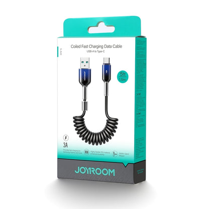 Kabel do danych i ładowania USB-A - USB-C Joyroom S-A43 Crystal, 60W, 1,5m, Czarny