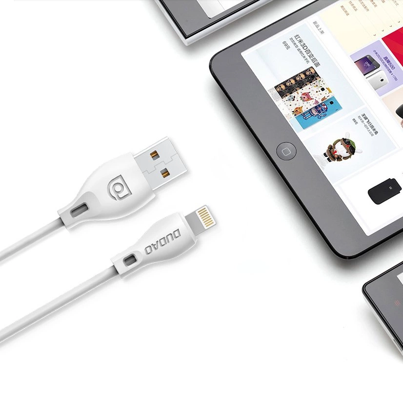 Kabel do przesyłu danych i ładowania USB-A - Lightning Dudao L4L, 18W, 1m, biały