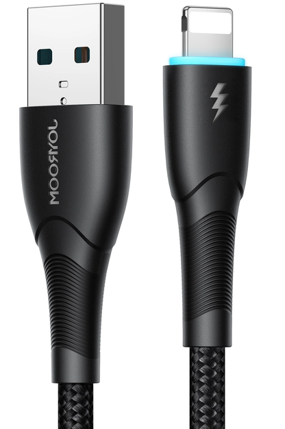 Kabel do transmisji danych i ładowania USB-A – Lightning Joyroom SA32-AL3, 18 W, 1 m, czarny