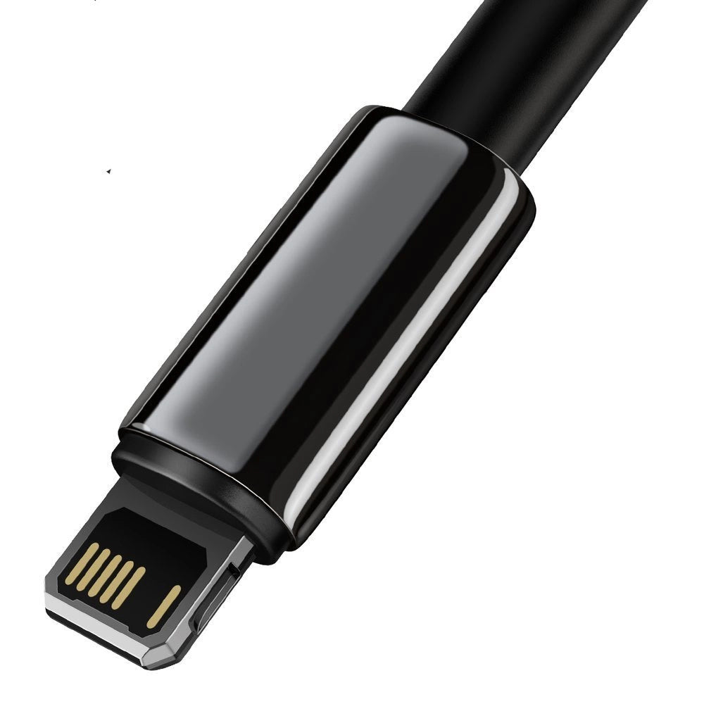 Kabel do ładowania i transmisji danych USB-A - Lightning Baseus Tungsten Gold, 20W, 1m, czarny CALWJ-01 