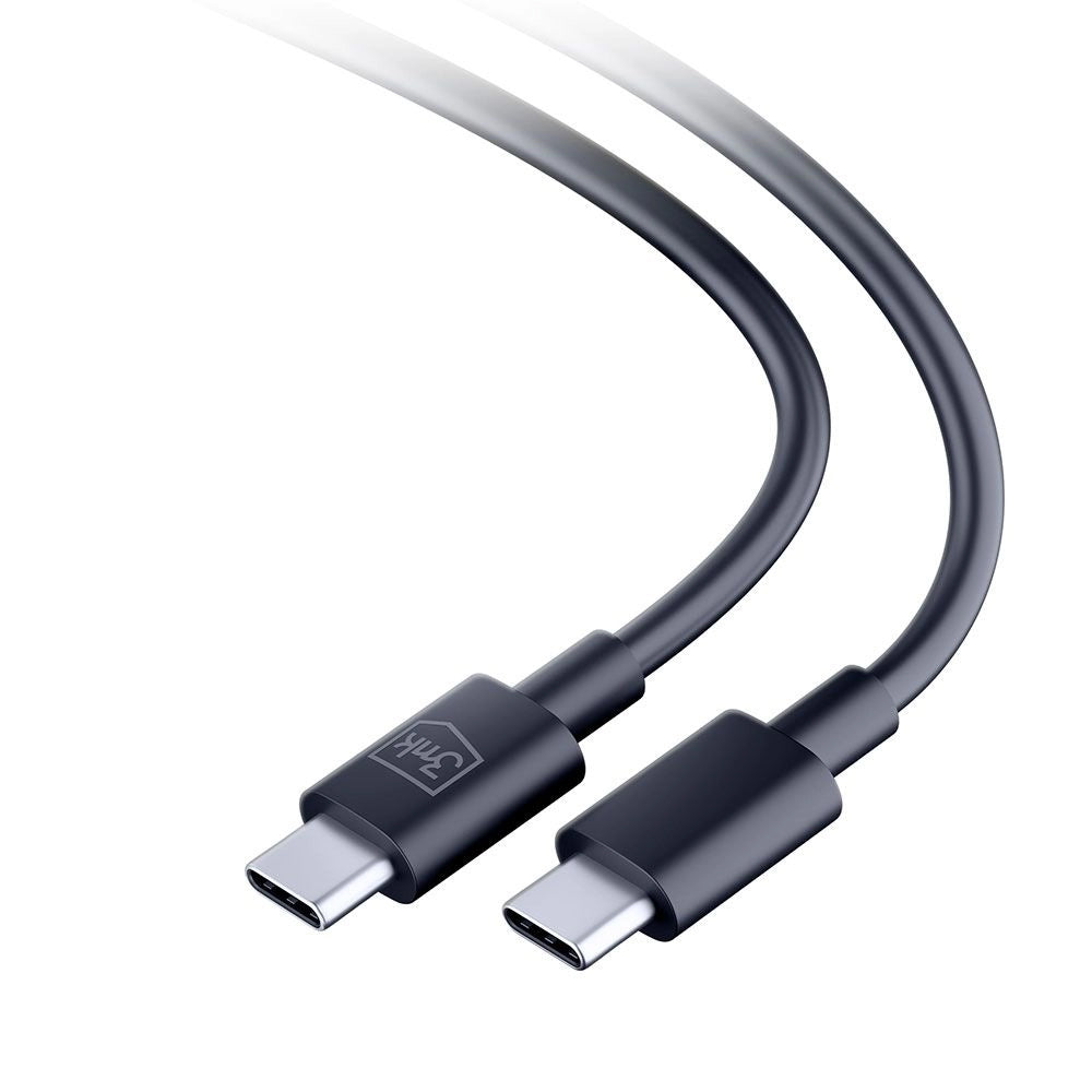 Kabel do danych i ładowania USB-C - USB-C 3MK Hyper, 100W, 1.2m, Czarny