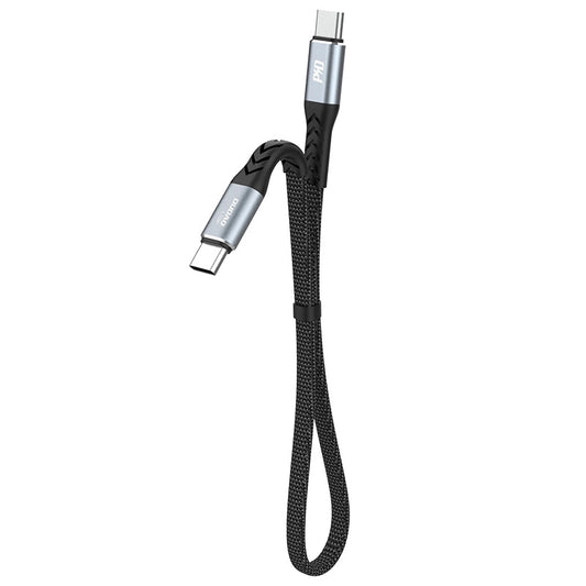 Kabel do danych i ładowania USB-C - USB-C Dudao L10C, 100W, 0.23m, Czarny
