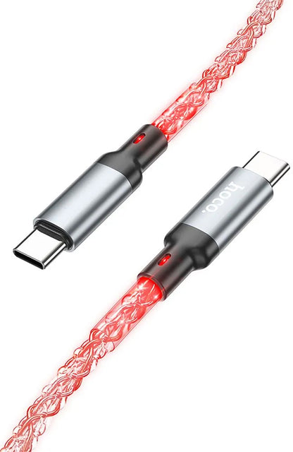 USB-C Data and Charging Cable - USB-C HOCO U112, 60W, 1m, Gray
