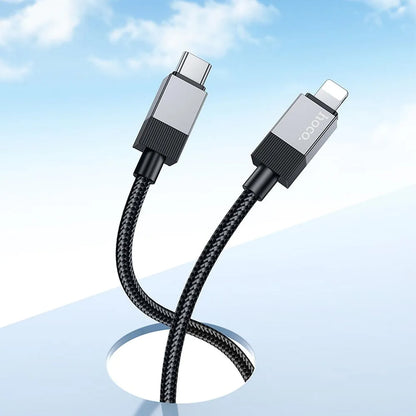 Kabel do danych i ładowania USB-C - Lightning HOCO X110, 27W, 1m, Czarny