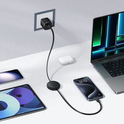 Kabel USB-C do USB-C Baseus Free2Pull Mini Retractable, 60W, 1m, Czarny P10364500111-01