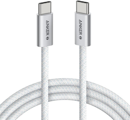 Kabel do danych i ładowania USB-C - USB-C Anker Zolo, 240W, 1m, Biały A8060H21