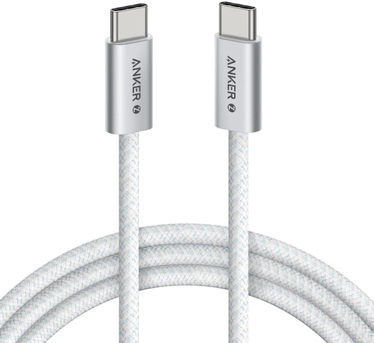 Kabel do danych i ładowania USB-C - USB-C Anker Zolo, 240W, 1m, Biały A8060H21