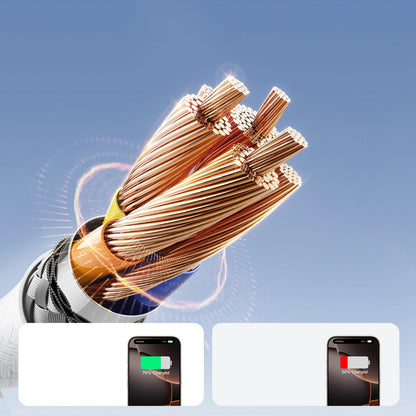 Kabel do danych i ładowania USB-C - USB-C Joyroom S-A28 Flash, 60W, 2m, Biały