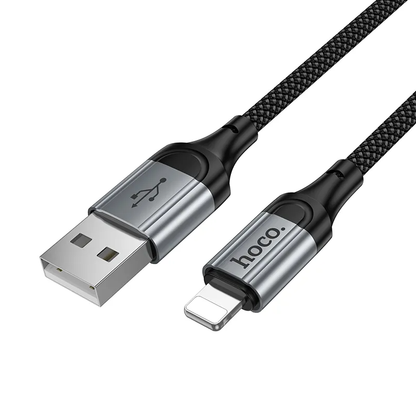 Kabel do danych i ładowania USB-A - Lightning HOCO X121, 27W, 1,5m, Czarny