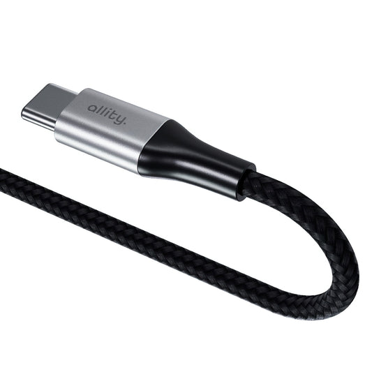 Kabel do danych i ładowania USB-C - USB-C Allity. AUC-01, 100W, 2m, Czarny