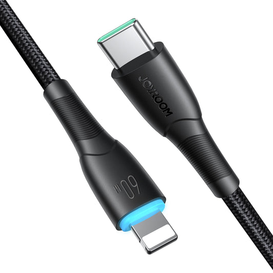 Kabel do danych i ładowania USB-C - USB-C Joyroom S-A32, 60W, 1m, Czarny