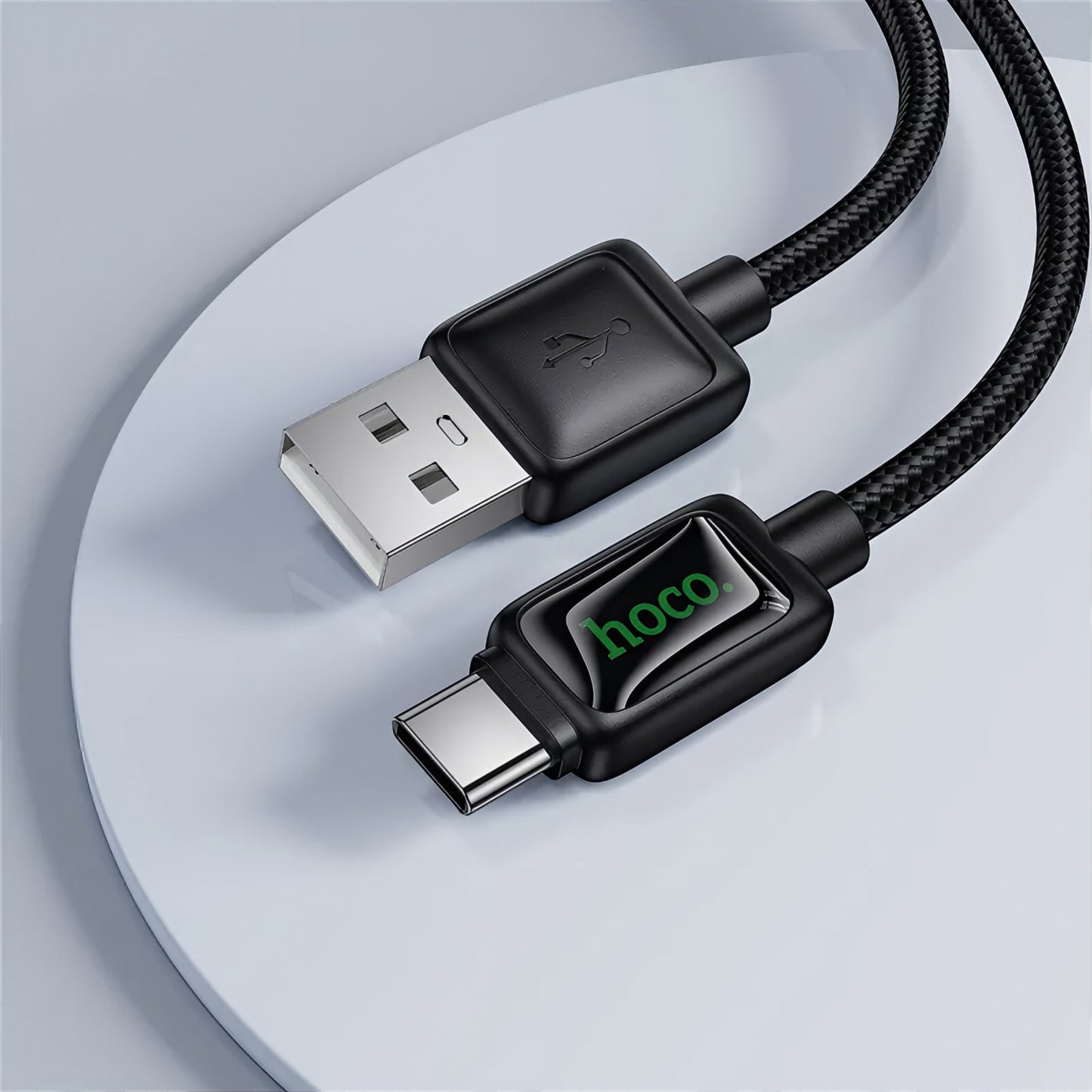 Kabel do danych i ładowania USB-A - USB-C HOCO U146, 36W, 1.2m, Czarny