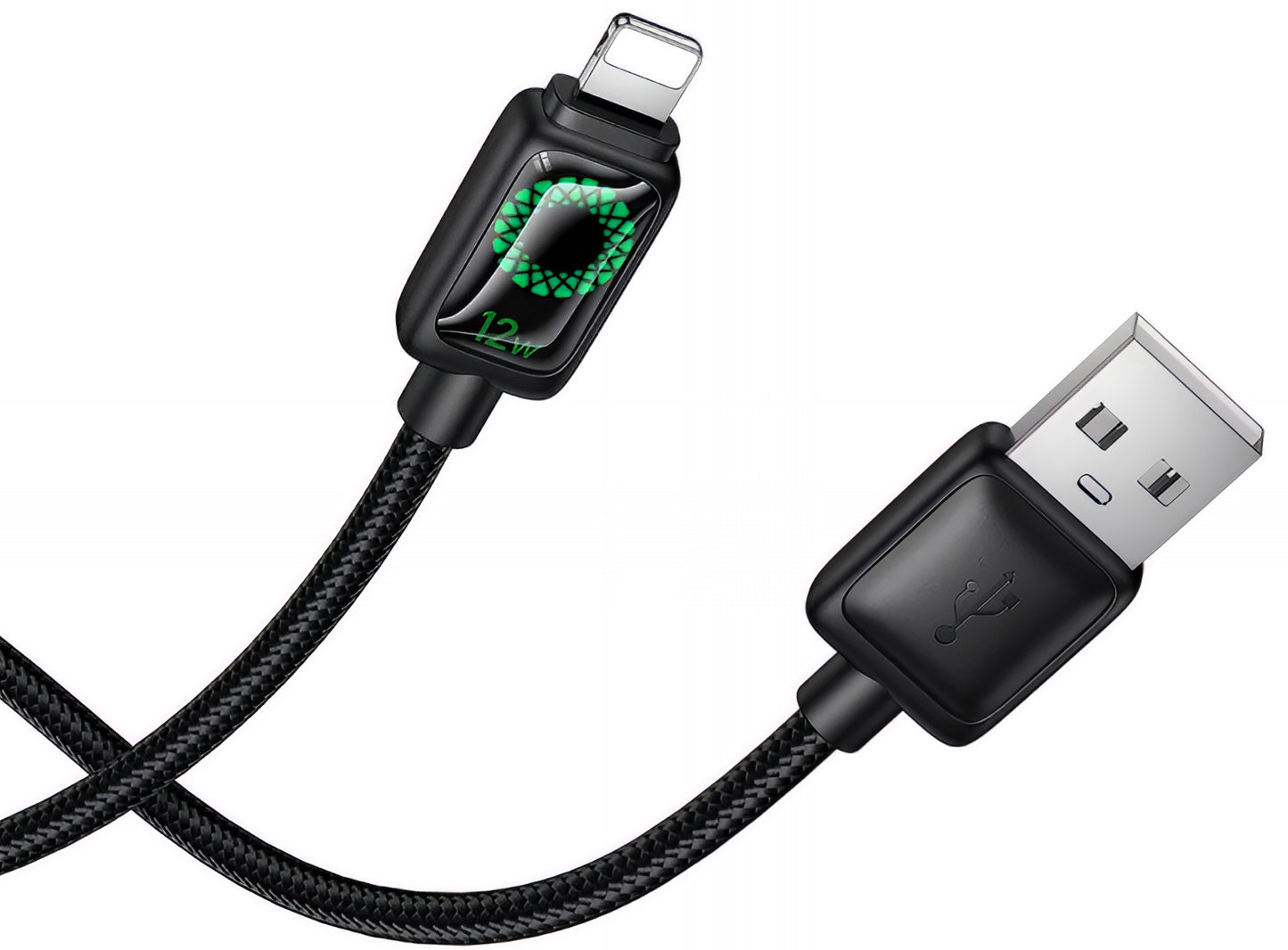 Kabel do danych i ładowania USB-A - Lightning HOCO U146, 12W, 1.2m, Czarny
