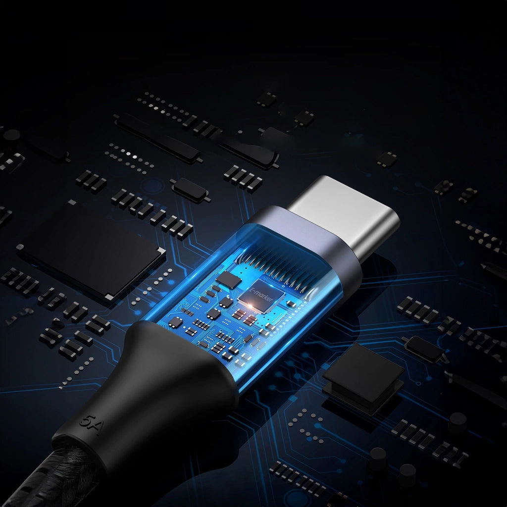Kabel do danych i ładowania USB-C - USB-C UGREEN US316, 100W, 0,5m, Szary