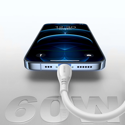 Kabel do danych i ładowania USB-C - USB-C Joyroom S-A59 Vibrant, 60W, 1.2m, Biały