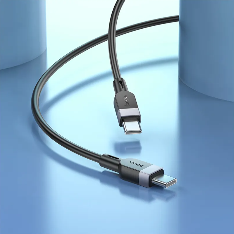 Kabel do przesyłu danych i ładowania USB-C - USB-C HOCO X109, 60W, 3m, Czarny