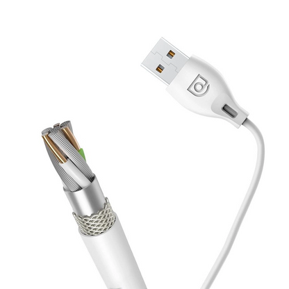 Kabel do przesyłu danych i ładowania USB-A - Lightning Dudao L4L, 18W, 1m, biały