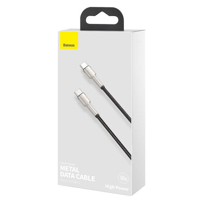 Kabel USB-C do USB-C Baseus Cafule, 100W, 2m, Czarny CATJK-D01