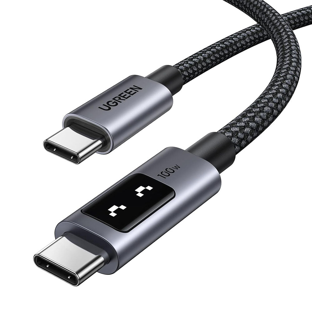 Kabel do danych i ładowania USB-C - USB-C UGREEN L509, 100W, 1m, Szary