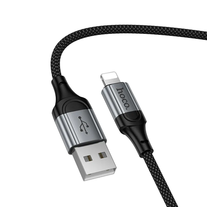 Kabel do danych i ładowania USB-A - Lightning HOCO X121, 27W, 1,5m, Czarny