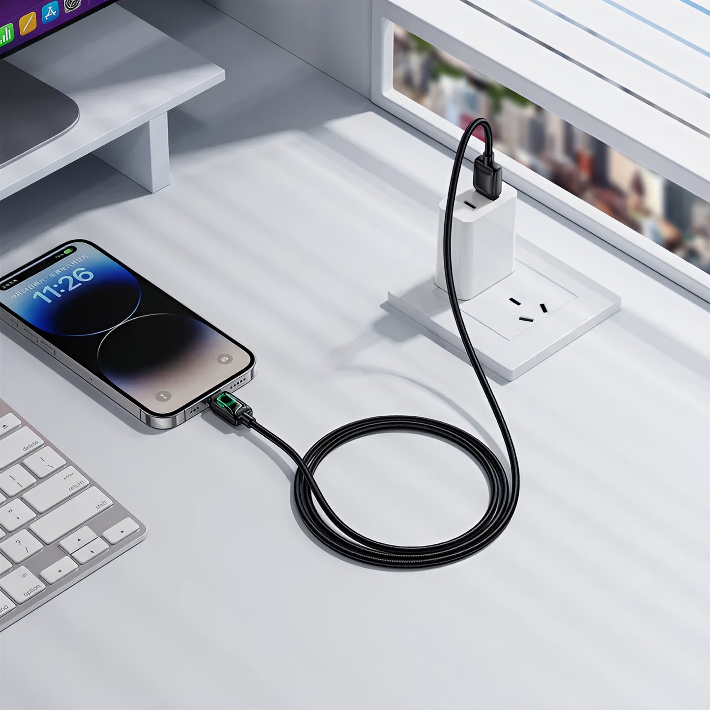 Kabel do danych i ładowania USB-A - Lightning HOCO U146, 12W, 1.2m, Czarny