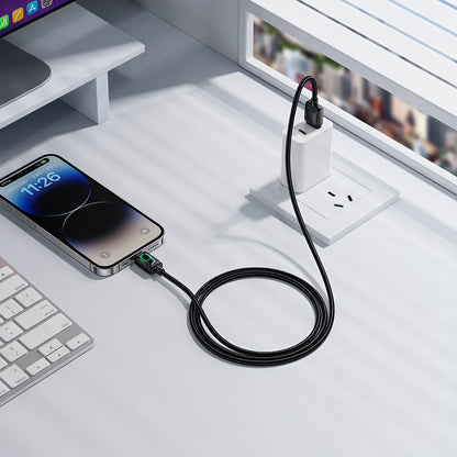 Kabel do danych i ładowania USB-A - Lightning HOCO U146, 12W, 1.2m, Czarny
